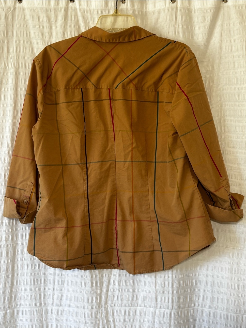 7th Avenue Design Studio New York & Company Plaid Button Up Shirt Sz XL - Picture 9 of 9